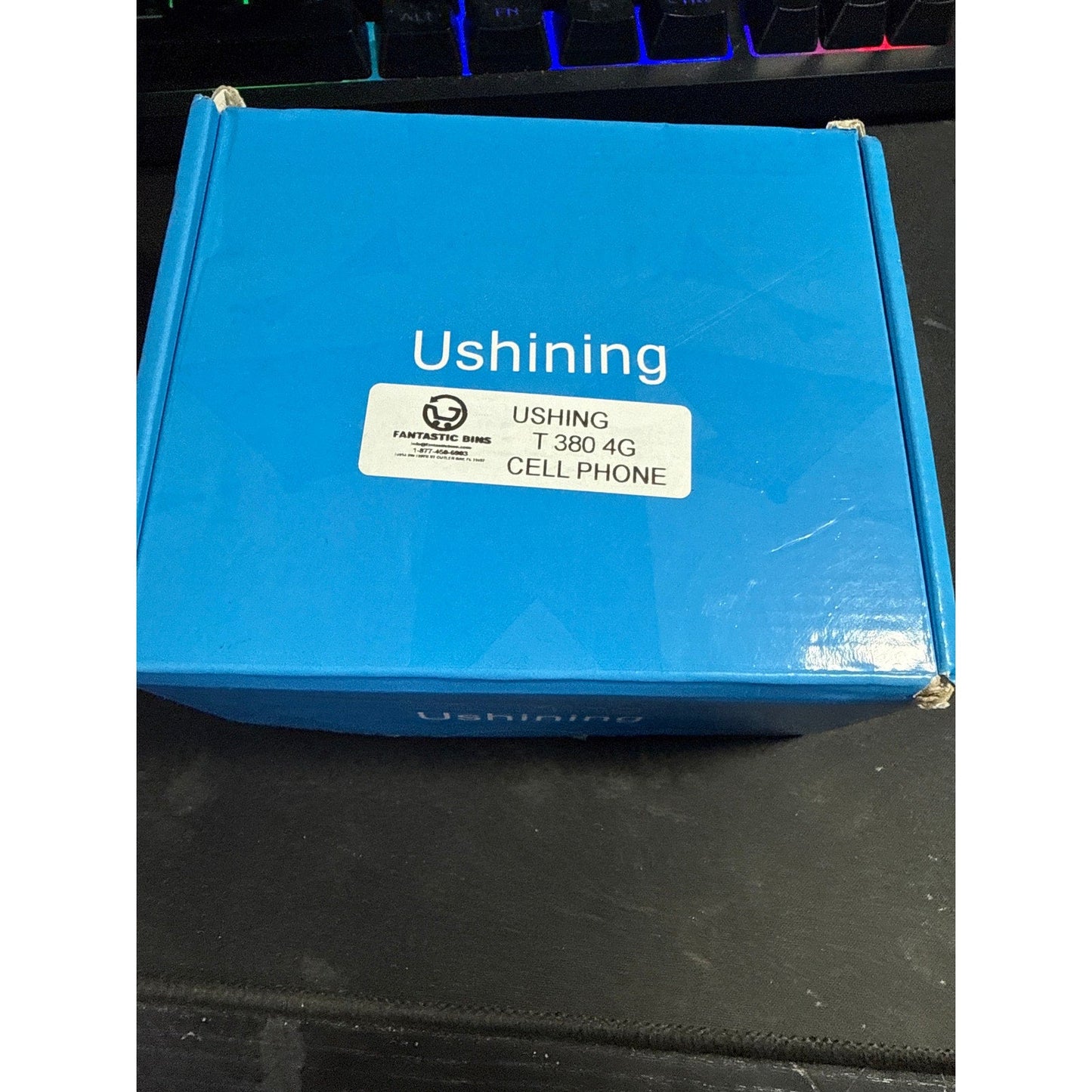 Ushining 4g senior cell phone - blue