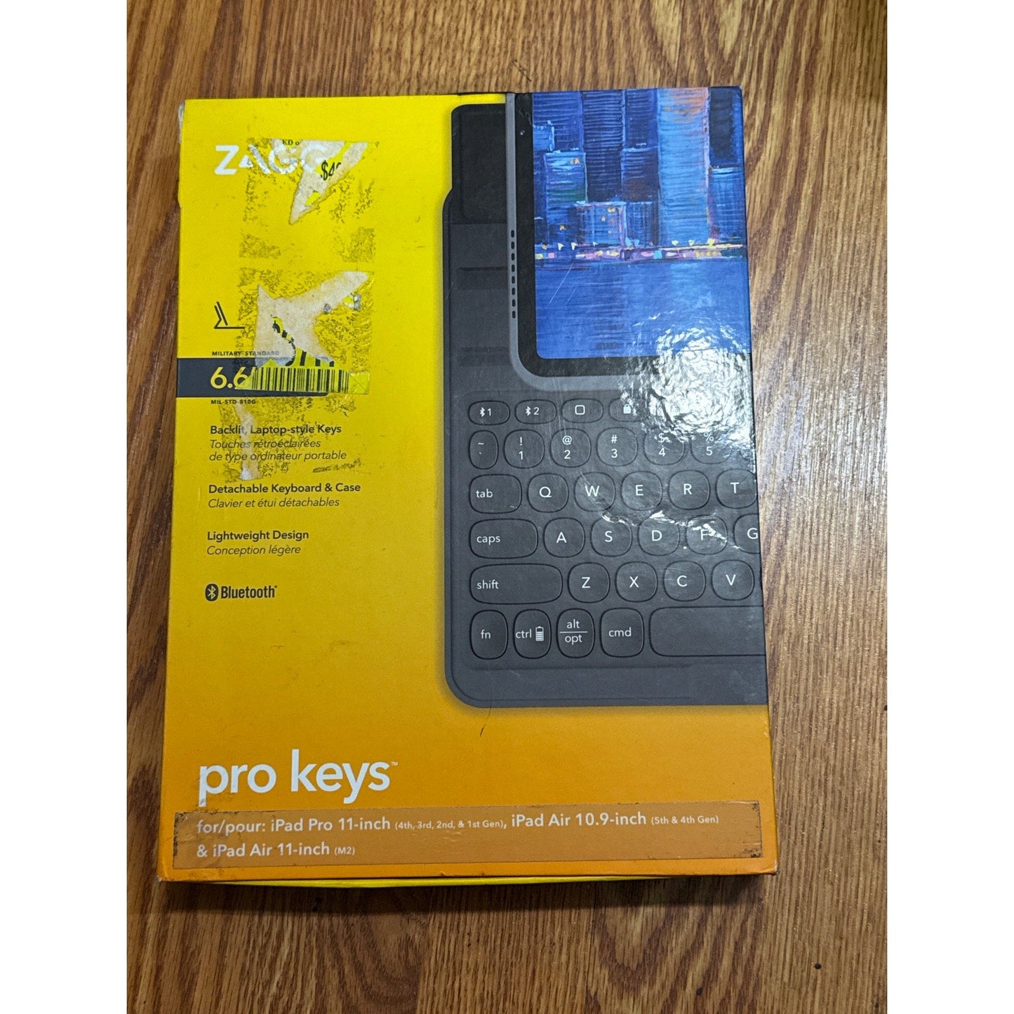 PROKEYS Wireless Keyboard - ZAGG for IPAD PRO 11in 1st-4th gen Ipad Air 10.9 4th and 5th and Ipad air 11 M2