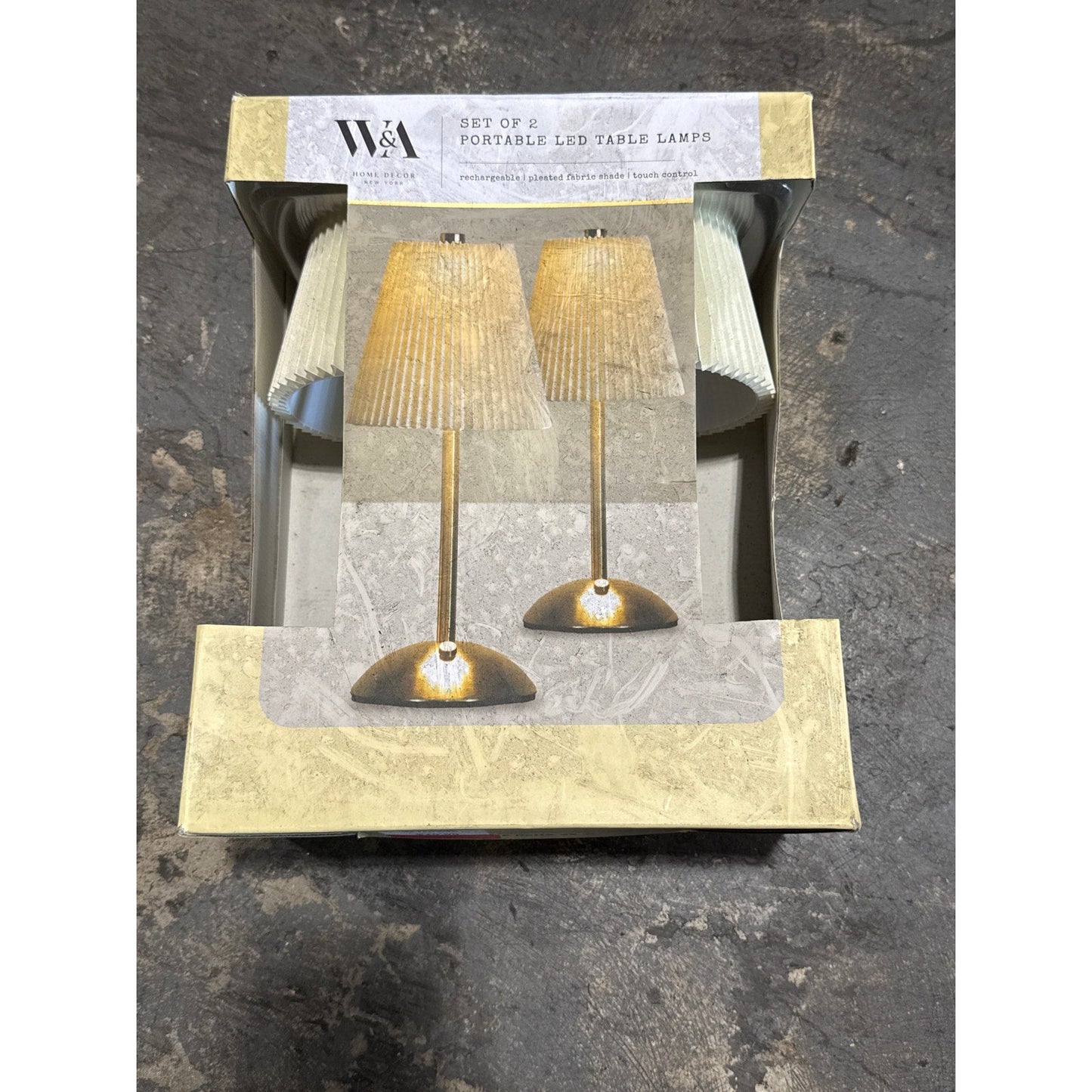 W&A home decor portable led table lamps