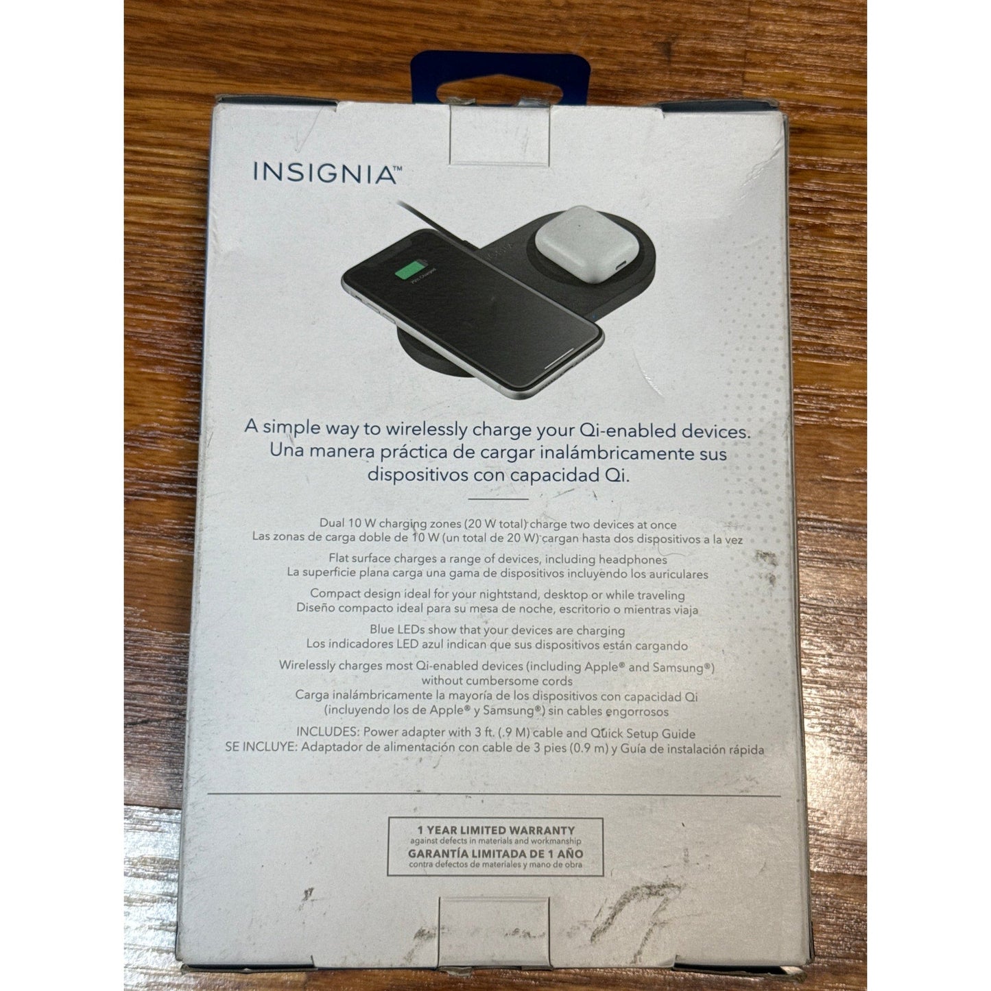 Dual Device QI Charging - Insignia 20 W