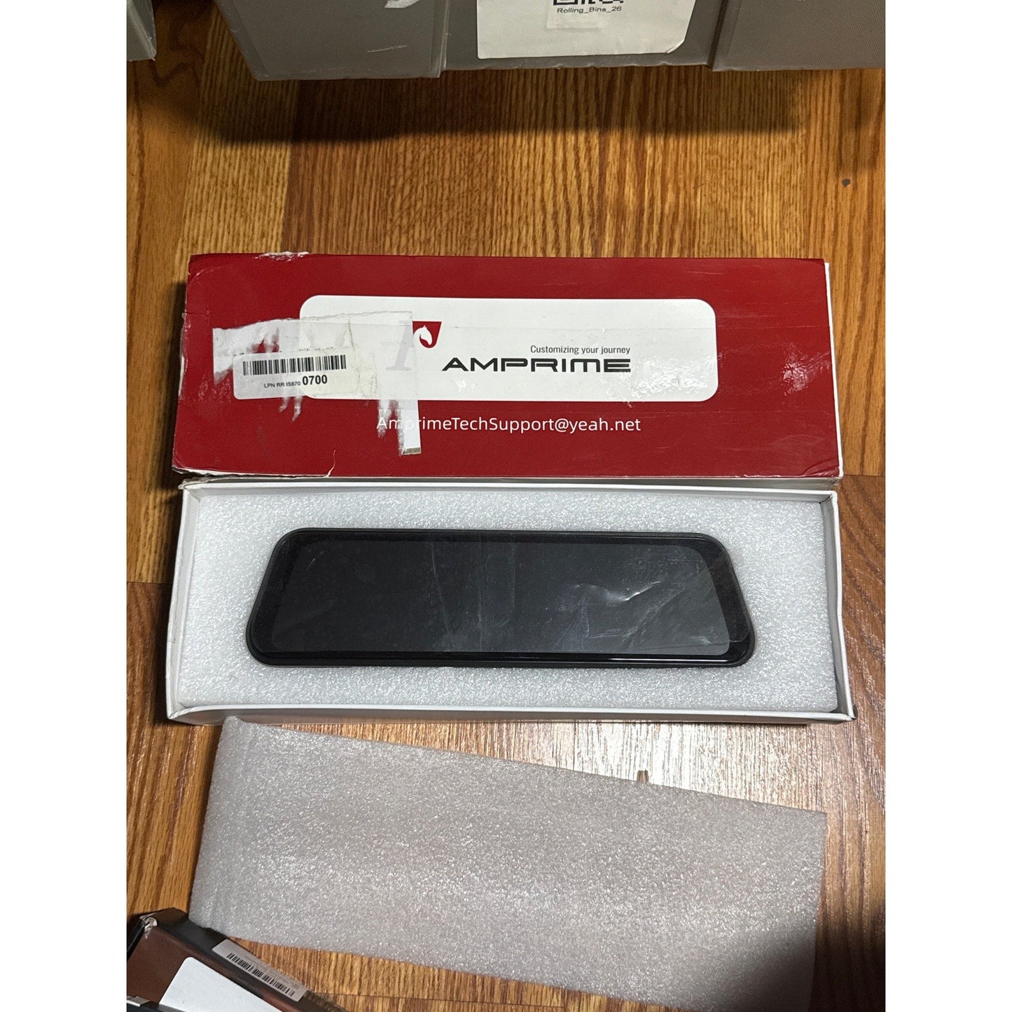 T86 mirror 9.66 in car in mirror mounted video player