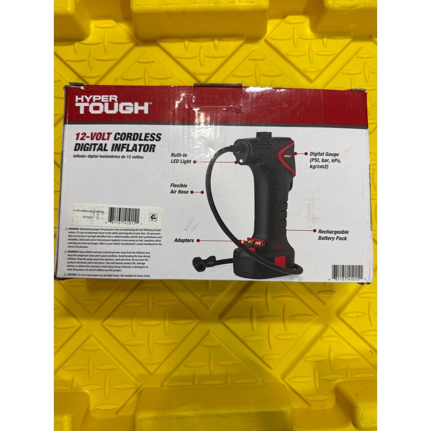 Hyper Tough 12Volt Cordless Digital Inflator- Open Box