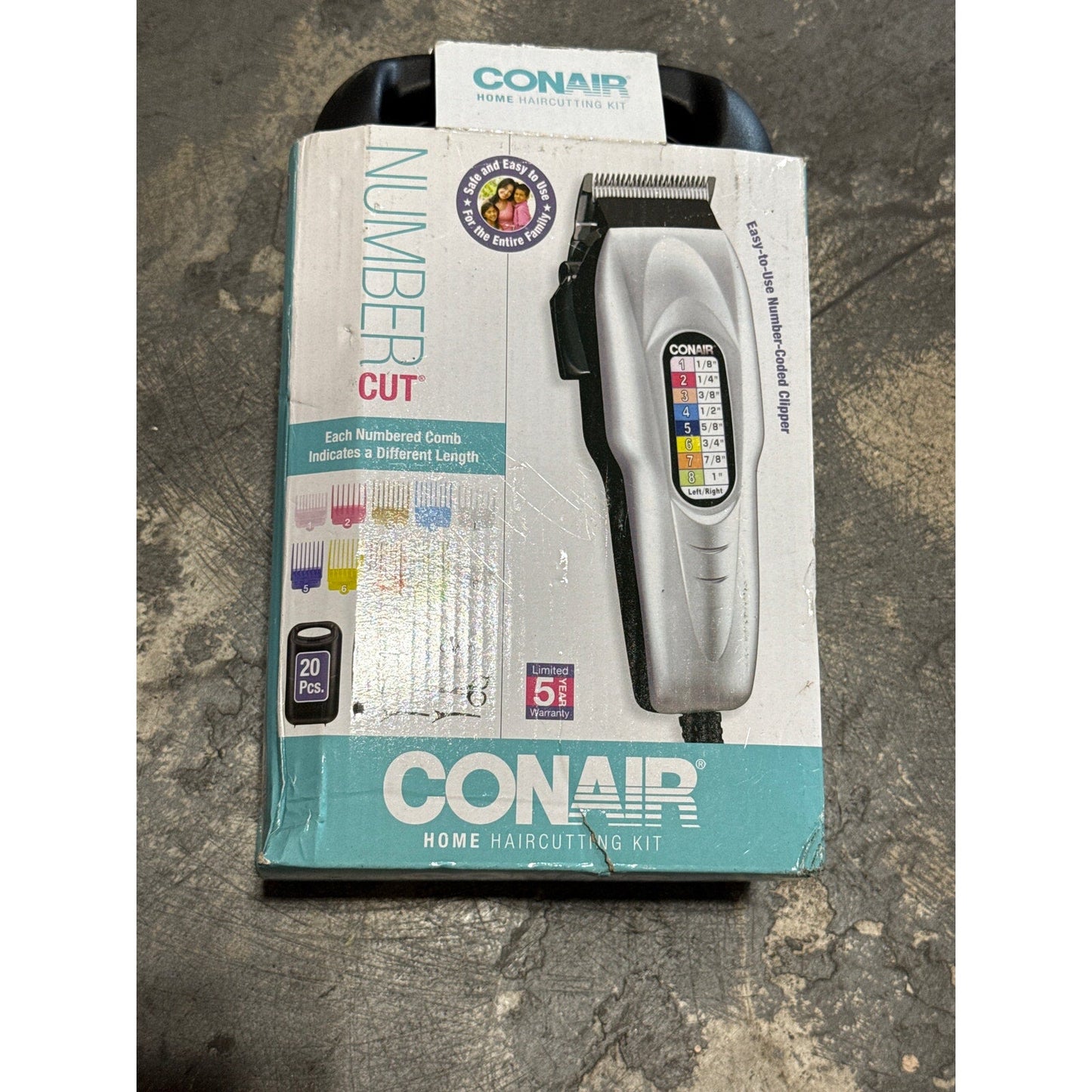 Conair Number Cut - home hair cutting kit - Open Box