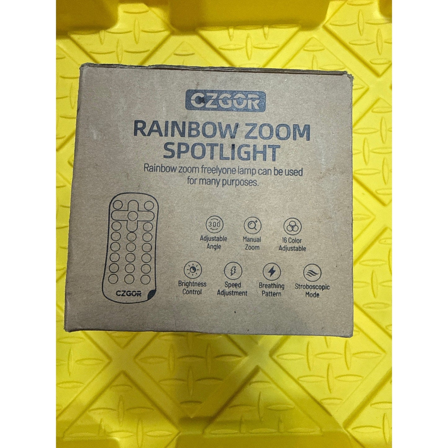 CZGOR - Rainbow Zoom Spotlight DJ Lighting - PinPoint Light