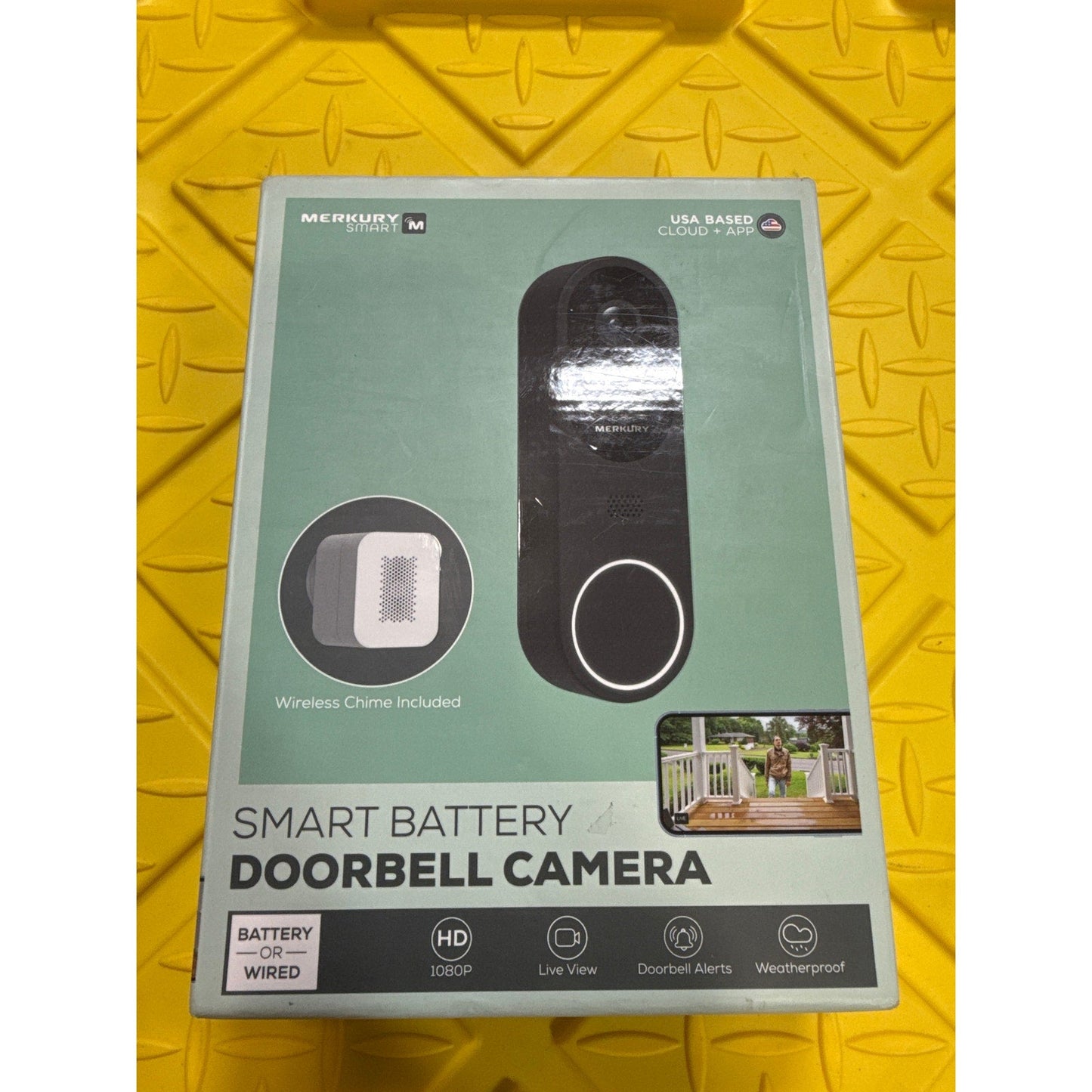 Merkury Smart Doorbell Battery Camera with wireless chime included