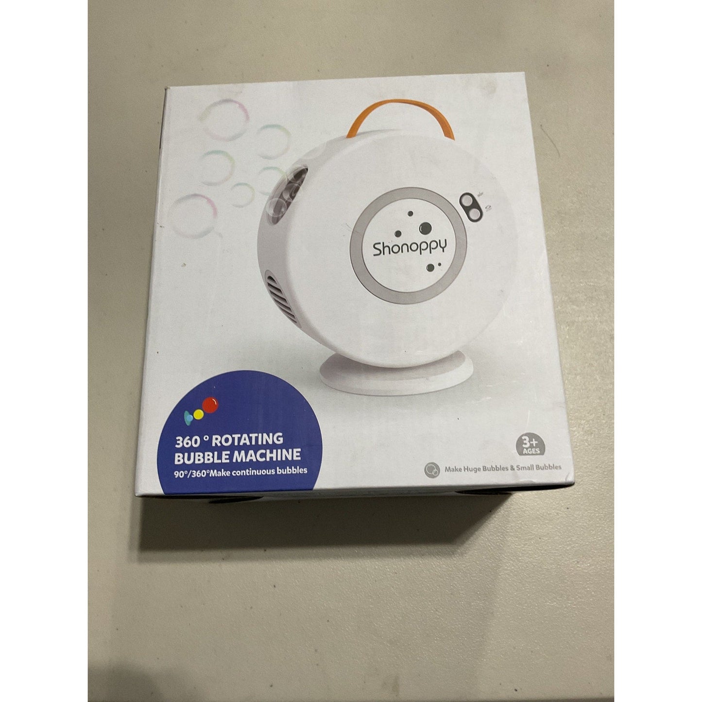 Shonoppy 360 rotating bubble machine