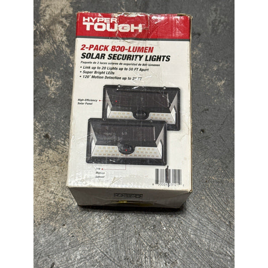 2 Pack wireless solar Security Lights Hyper Tough