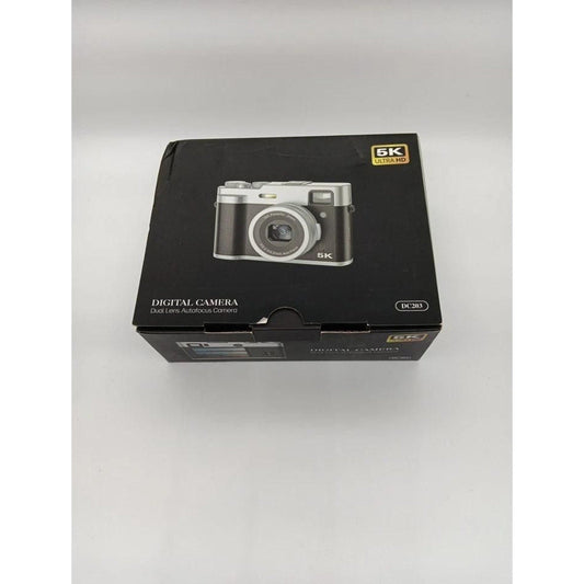 5K DC203 Digital Camera Dual Lens Brown New Open Box