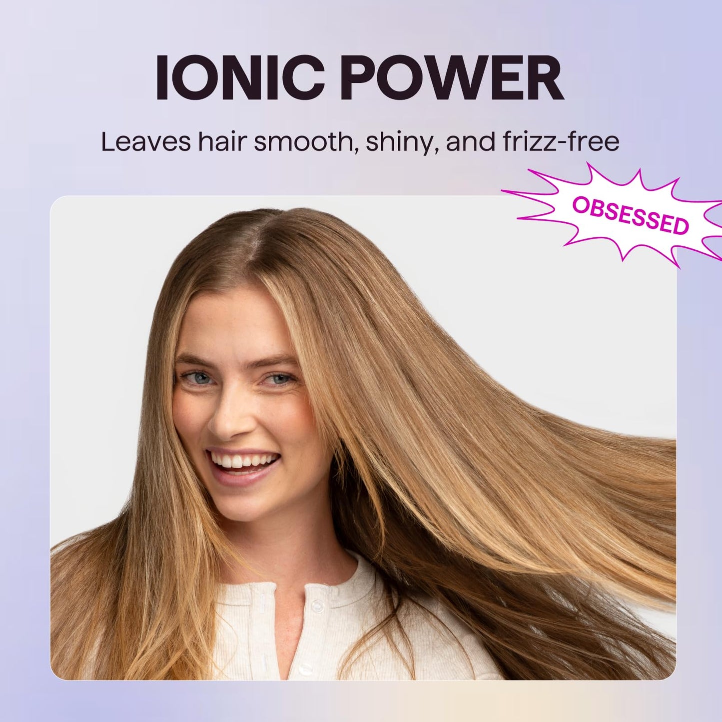 Wavytalk Hair Dryer with Diffuser, Blown Away Ionic Hair Dryer for Curly Hair with Comb, 1875W Fast Drying Blow Dryer with Ceramic Technology, 3 Attachments for All Hair Types, Light and Quiet, Black