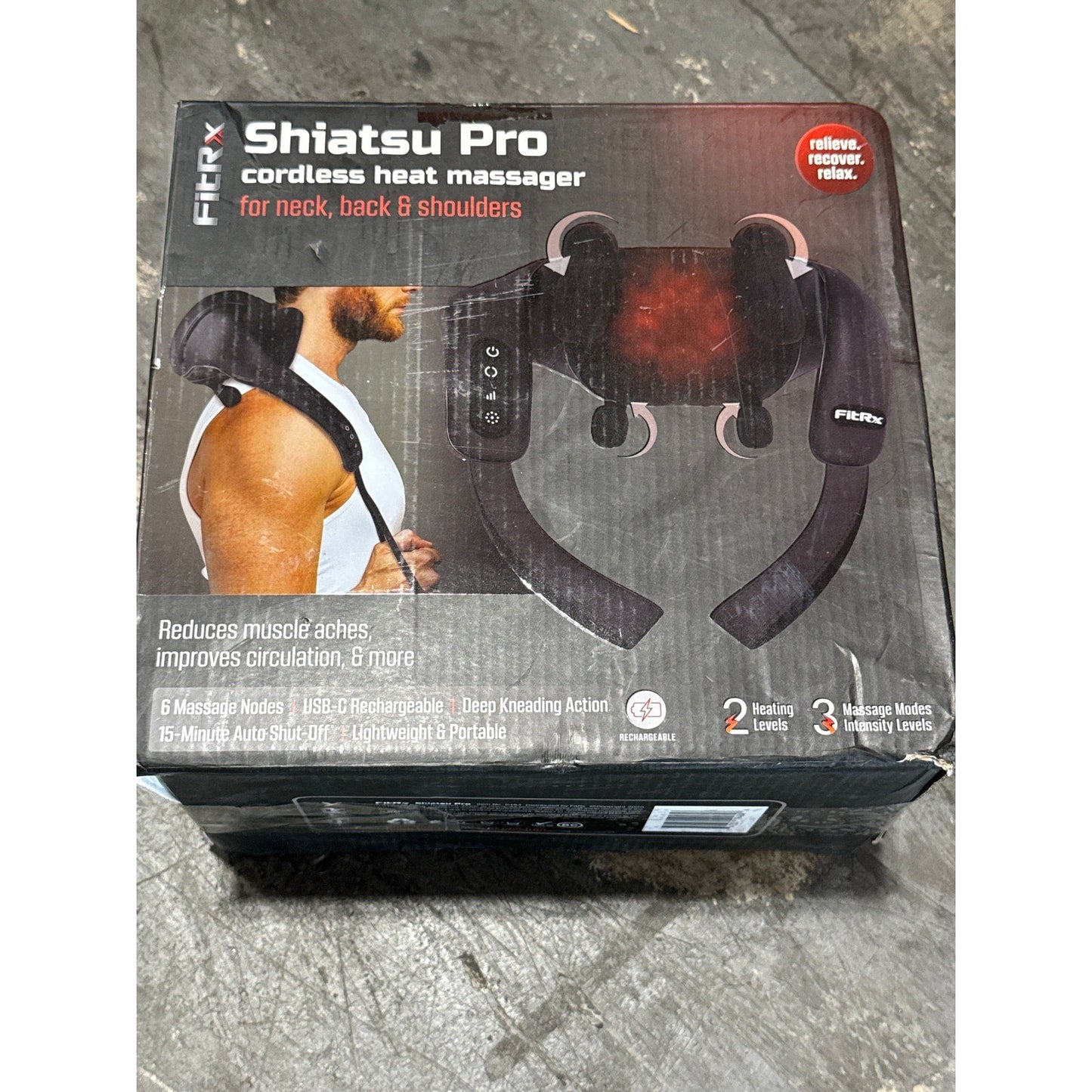 Shiatsu Pro Cordless Heat Massager  - FitRx
