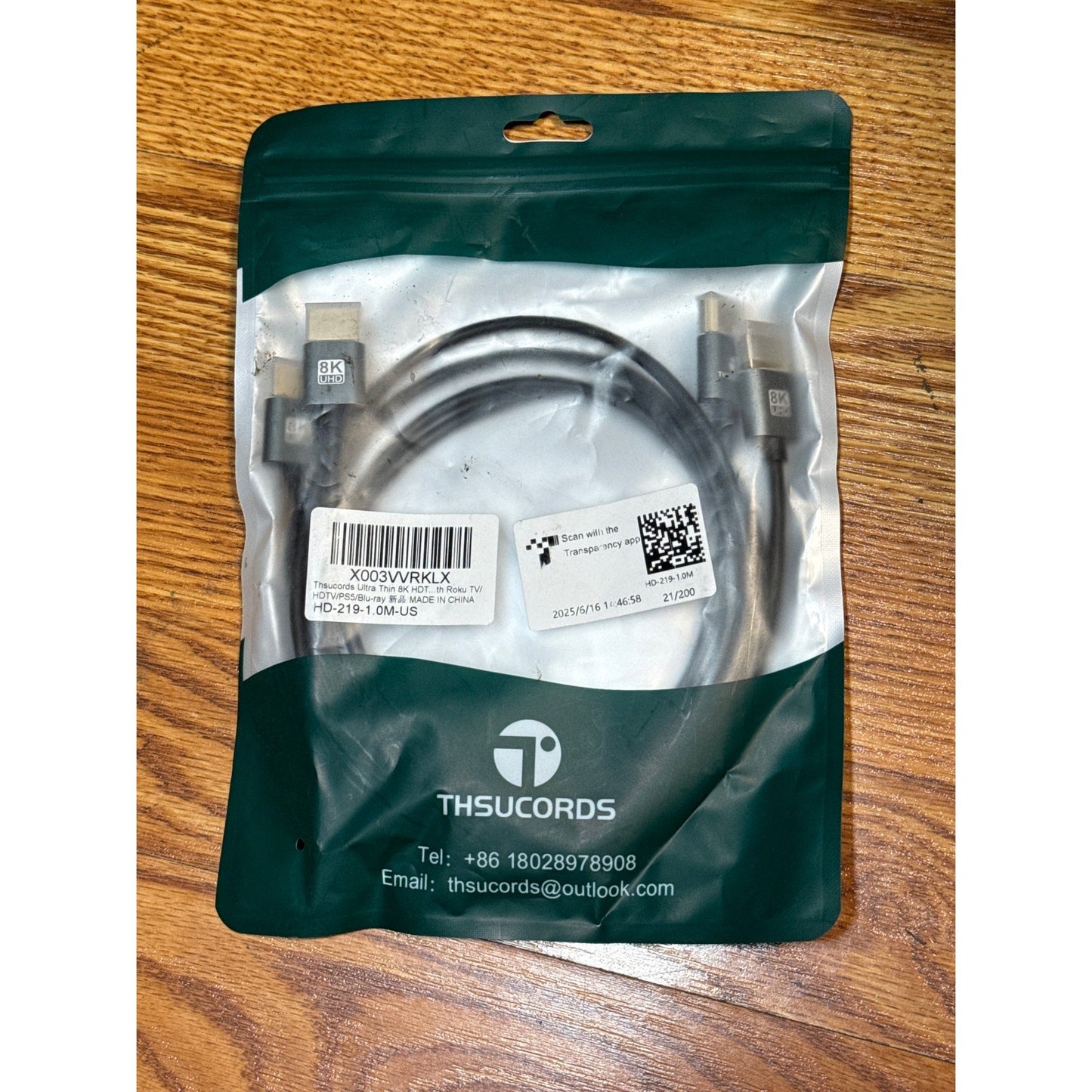 HDMI 8K 1 meter HD-219 - THSUCORDS