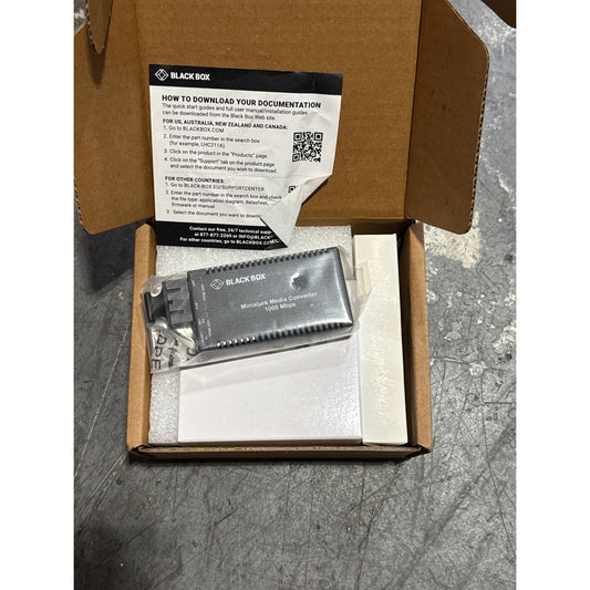 Black box media converter gigabit 1000 mb