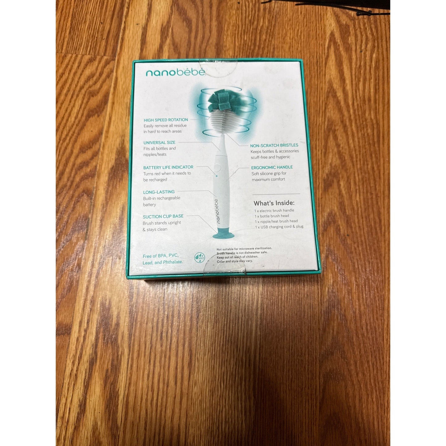 Nano Bebe Electric Brush Set for Bottle Cleaning