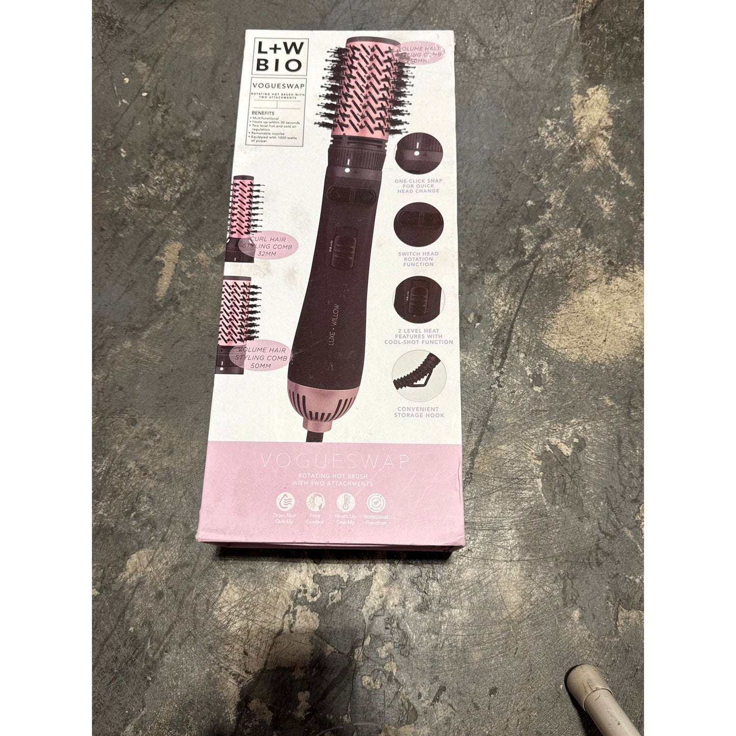 L+W BIO Vogueswap rotating hot brush